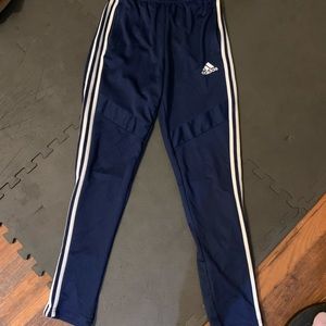 Adidas blue soccer track pants